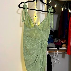 Pretty little things wrap mint green dress